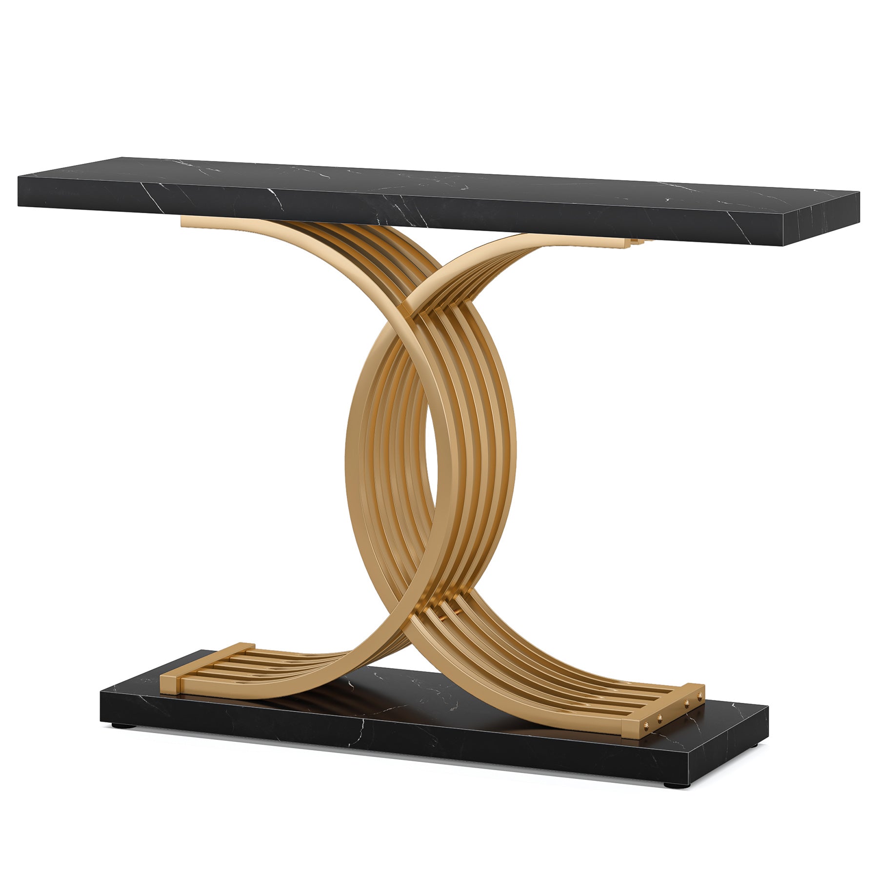 Tribesigns Table Console d'entrée, Table d'entrée avec Pieds métalliques géométriques