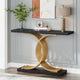 Faux Marble Black & Gold