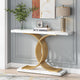 Faux Marble White & Gold